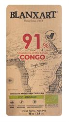 BLANXART Premium Organic & Vegan 91% CONGO 75g, Blanxart