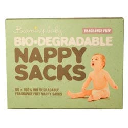 Bio-degradable Nappy Sacks Fragrance Free 60's, Beaming Baby