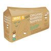 Organic Bamboo Nappies Size 1 (2-6 kg 32 nappies), Beaming Baby