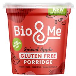 Bio&Me Spiced Apple Gut-Loving Gluten Free Porridge Pot 58g, Bio&Me