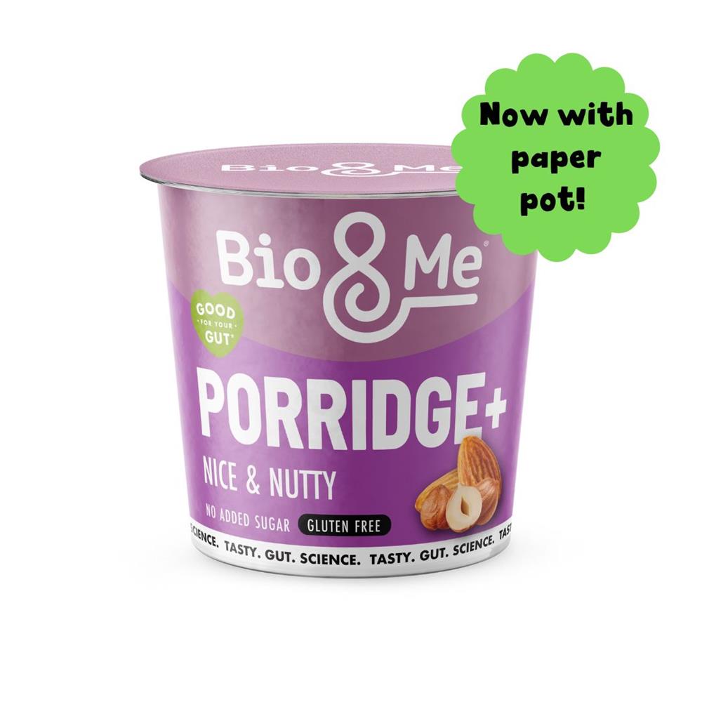 Bio&Me Nice & Nutty Gut-Loving Gluten Free Porridge Pot 58g, Bio&Me