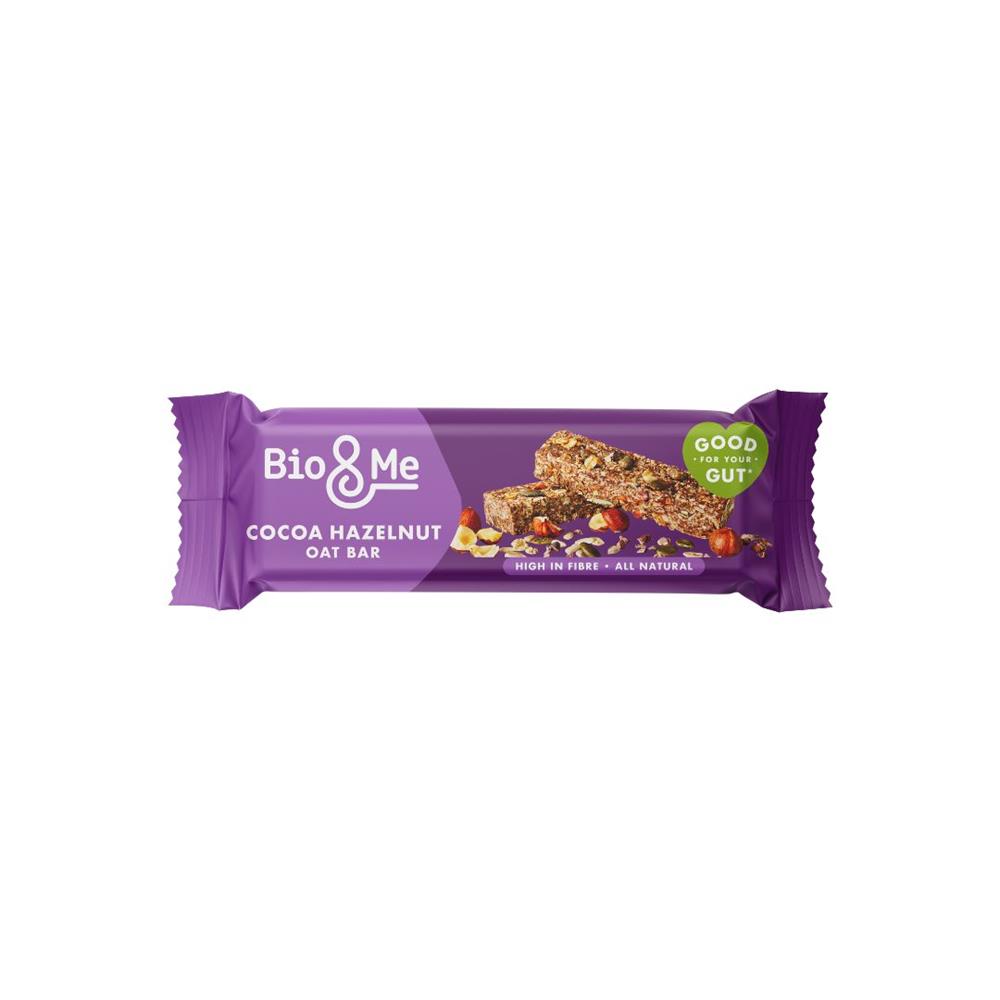 Bio&Me Cocoa & Hazelnut Gut-Loving Oat Bar 38g, Bio&Me