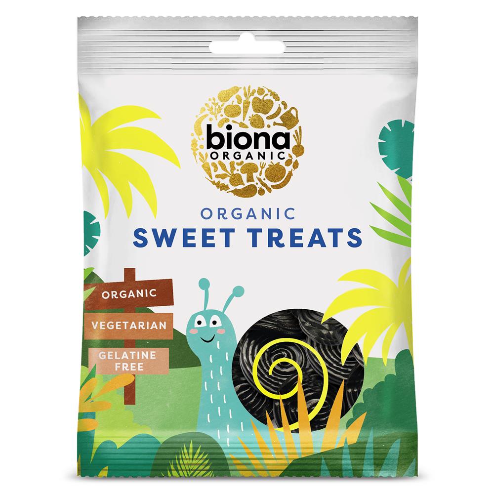 Organic Licorice Spirals 75g, Biona