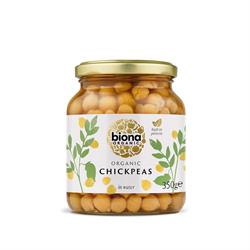 Organic Chick Peas -in Glass jars 350g, Biona