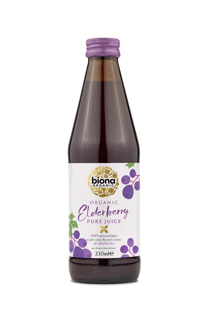 Organic Elderberry Pure Super Juice 330g, Biona