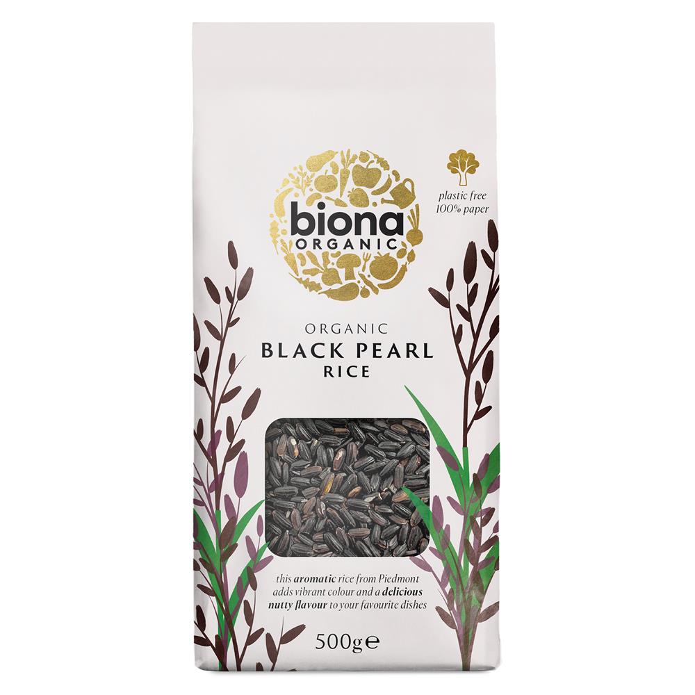 Organic Black Pearl Rice 500g, Biona