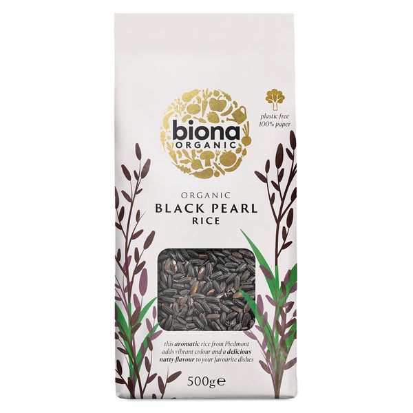 Organic Black Pearl Rice 500g, Biona