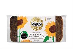 Organic Rye Bread - Sunflower Seed - 500g, Biona