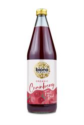 Organic Cranberry Fruit Drink 750ml, Biona