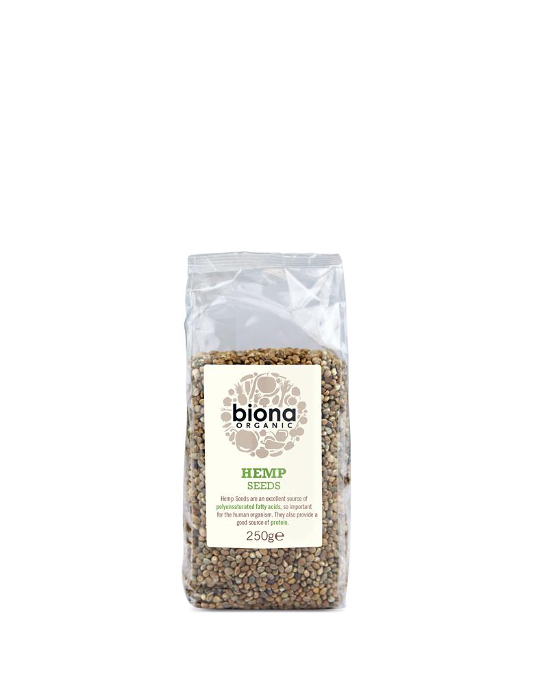 Hemp Seed Organic - (-OMEGA rich) 250g, Biona