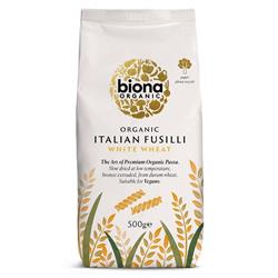 Organic White Fusilli Pasta 500g, Biona