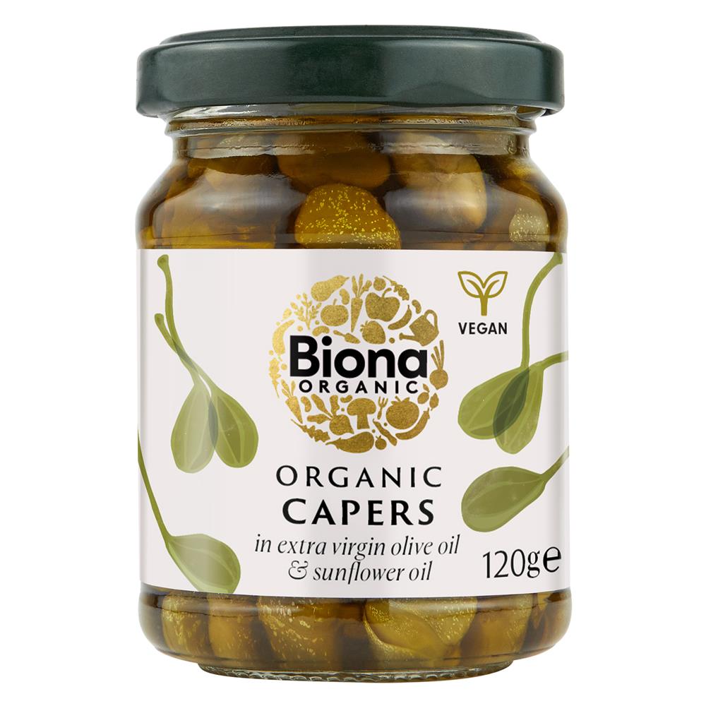 Organic Capers 120g, Biona