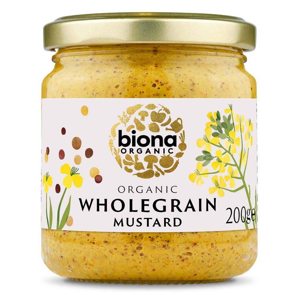 Biona Organic Wholegrain Mustard 200g, Biona