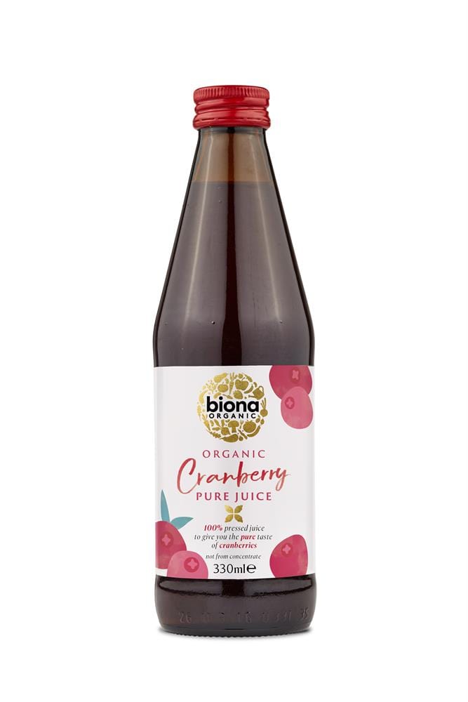 Organic Cranberry Juice Pure 330ml, Biona