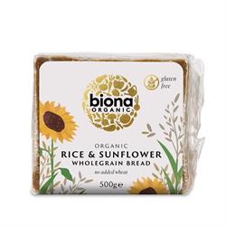 Organic Rice & Sunflower Seed Bread 500g, Biona