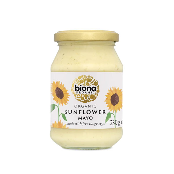 Organic Sunflower Mayonnaise Free Range 230g, Biona