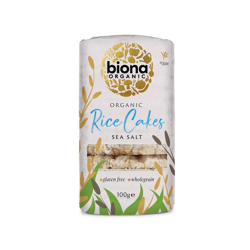 Rice Cakes with Salt Organic 100g, Biona