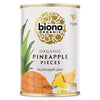 Organic Pineapple Pieces in Pineapple Juice 400g, Biona