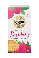 Organic Raspberry Filled Cookies 175g, Biona