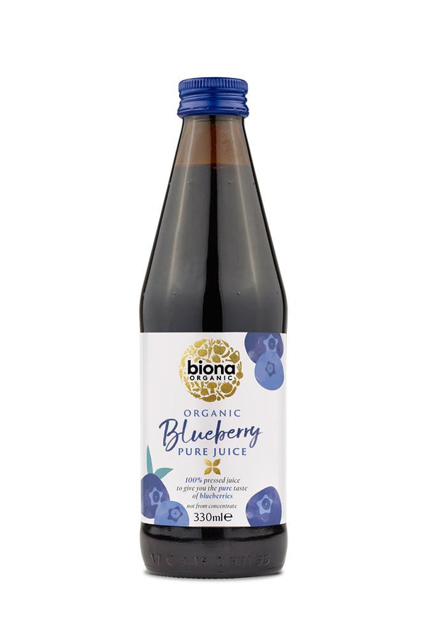 Organic Blueberry Juice Pure 100% 330ml, Biona