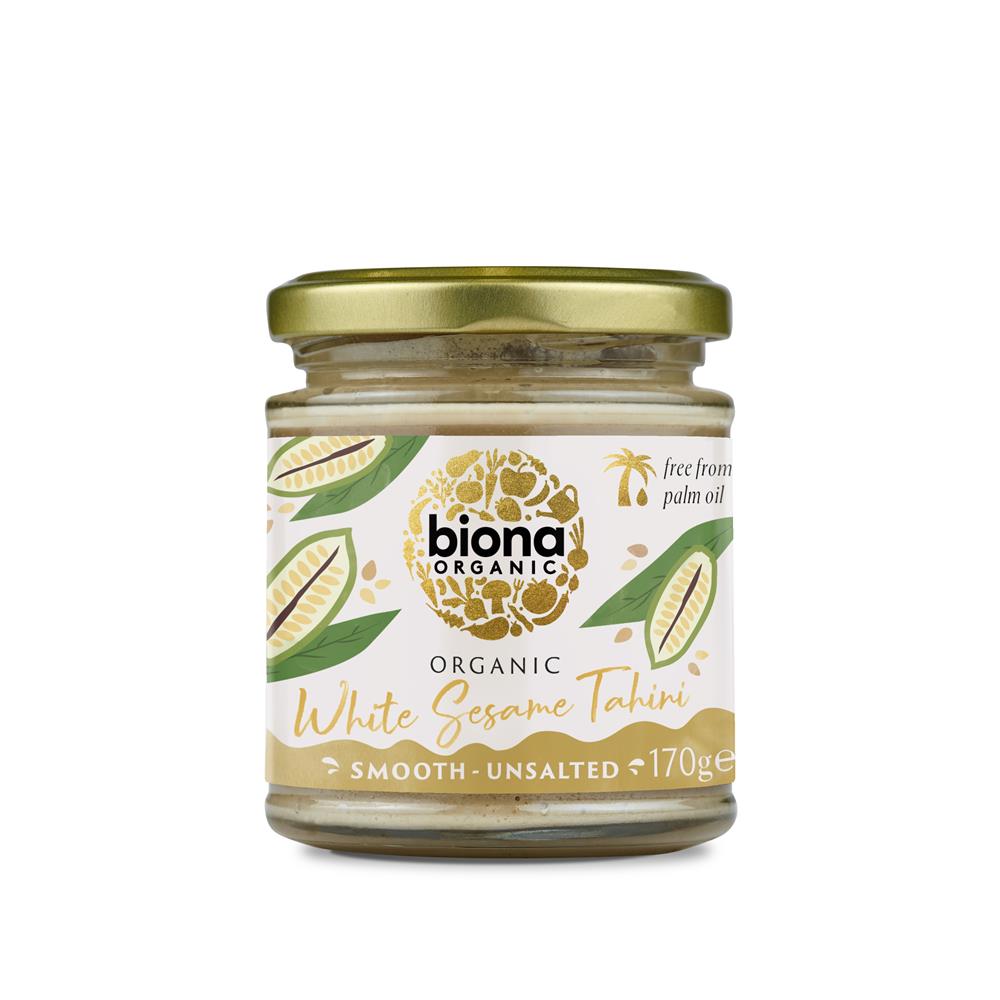 Organic Tahini White no Salt 170g, Biona