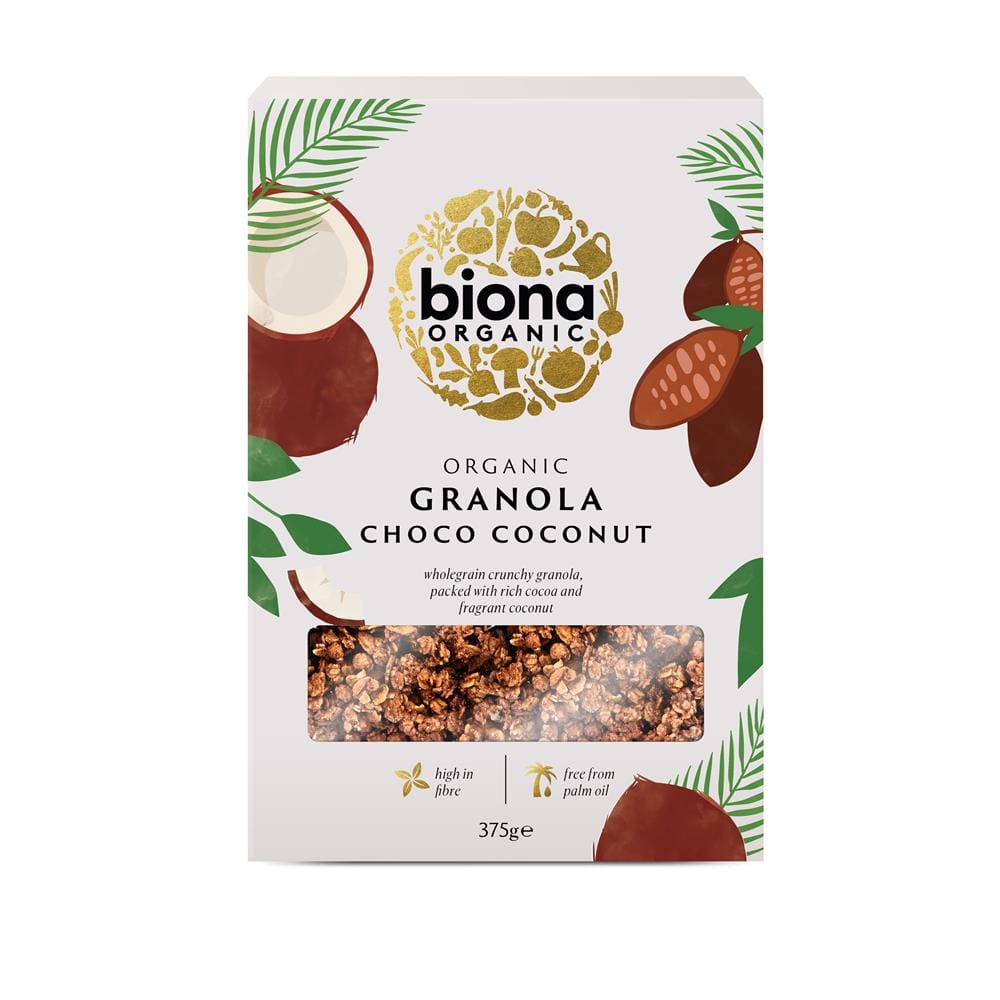 Organic Choco Coconut Crunchy Granola 375g, Biona