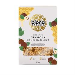 Organic Honey Hazel Crunchy Granola - No added sugar 375g, Biona