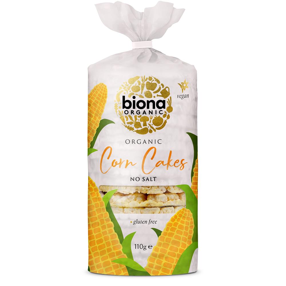 Corn Cakes no salt  Organic  - 100% Corn 110g, Biona