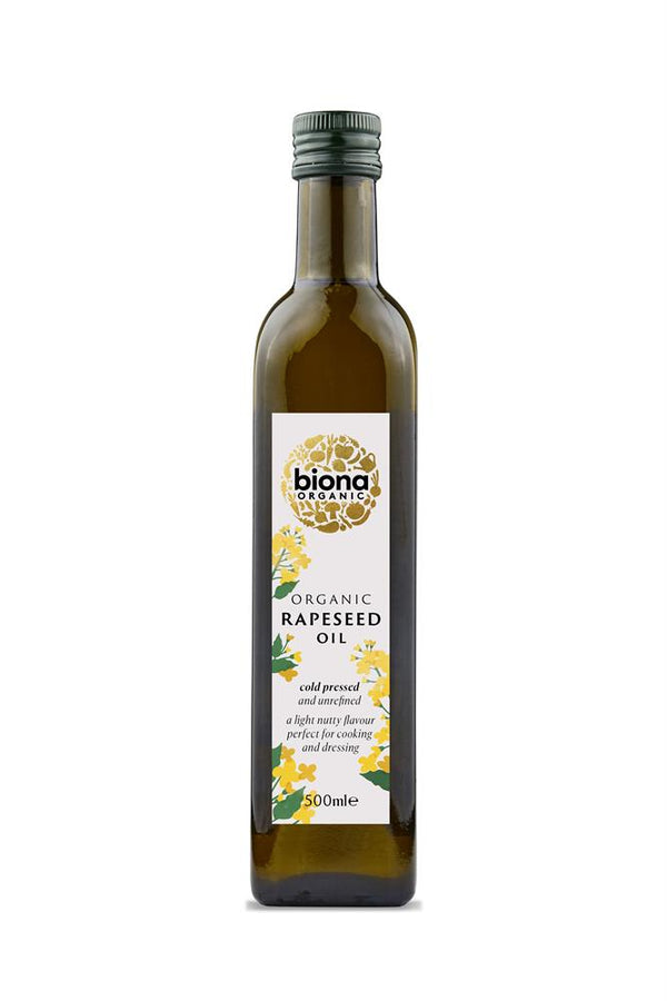 Rapeseed Oil - First Cold Pressing - Organic 500ml, Biona