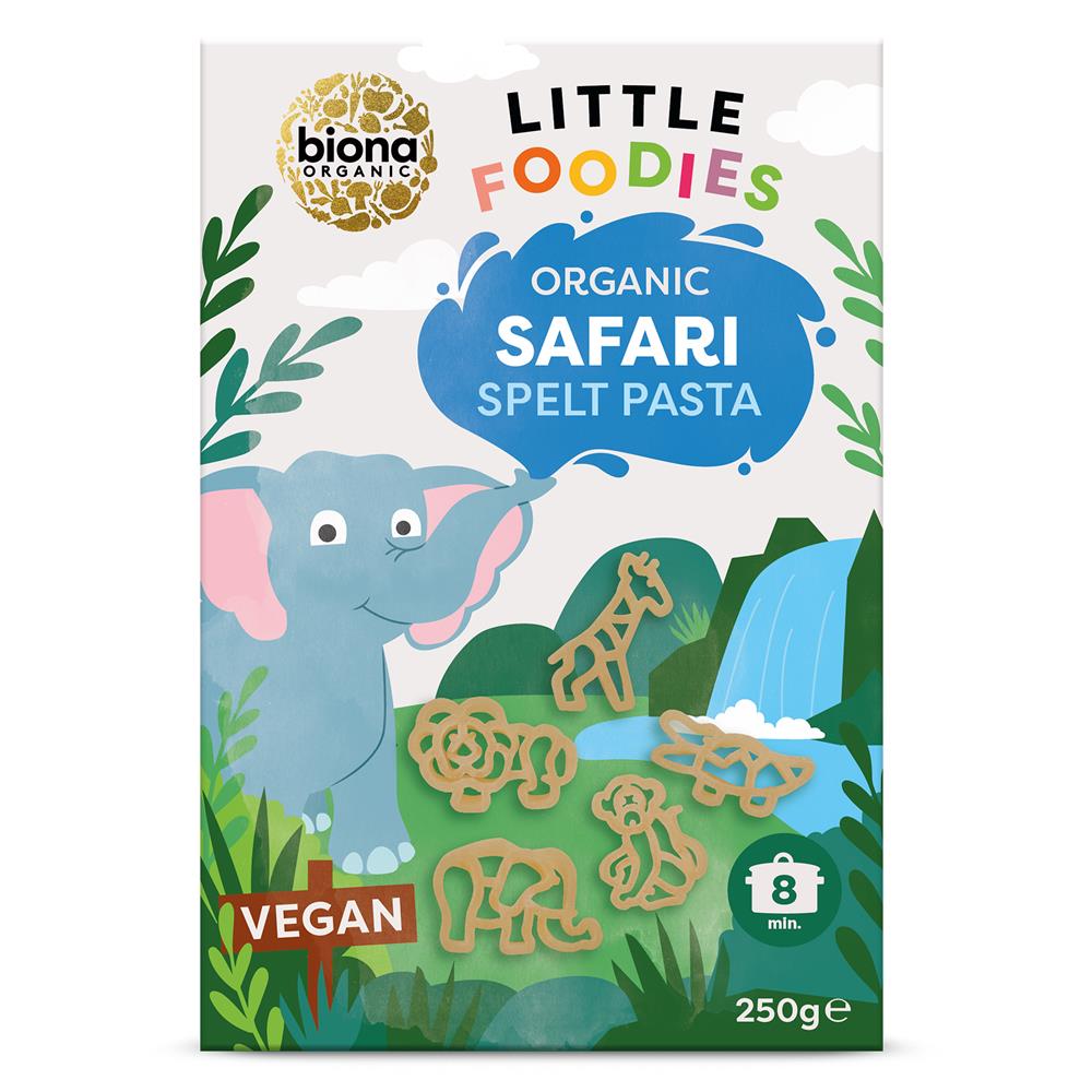 Biona Little Foodies - Spelt Safari Animals Organic 250g, Biona