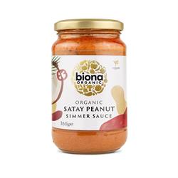 Satay Spicy Peanut Simmer Sauce Organic 350g, Biona