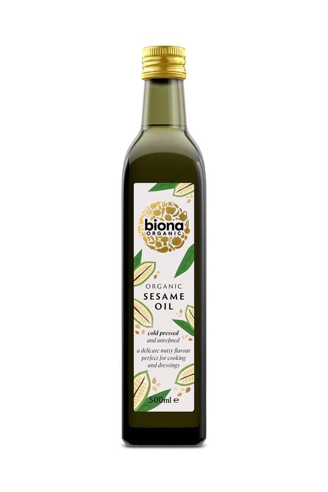 Organic Cold-Pressed Sesame Oil 500ml, Biona