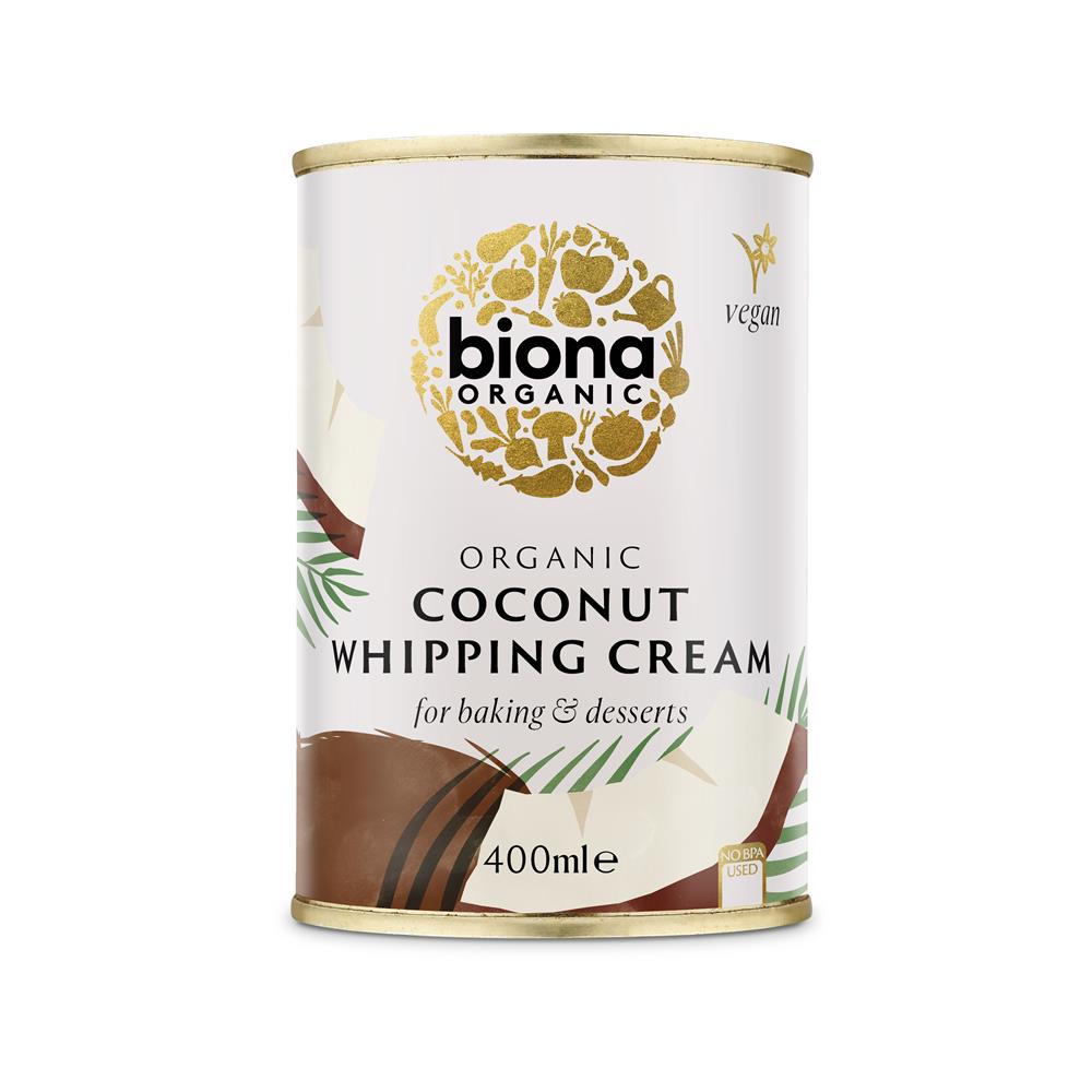 Organic Coconut Whipping Cream 400ml, Biona