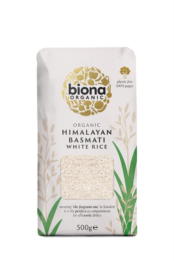 Organic White Basmati Rice 500g, Biona