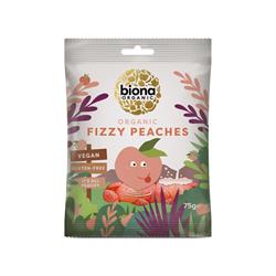 Organic Vegan Fizzy Peaches 75g, Biona