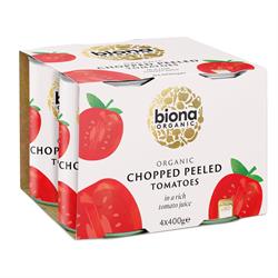 Organic Chopped Tomatoes 4-pack - 4x400g, Biona