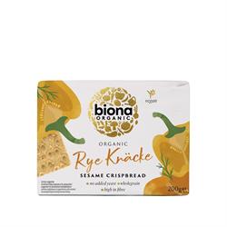 Organic Rye Crispbread Sesame 200g, Biona