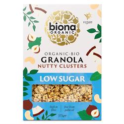 Biona Organic Granola Nutty Clusters Low Sugar 375g, Biona