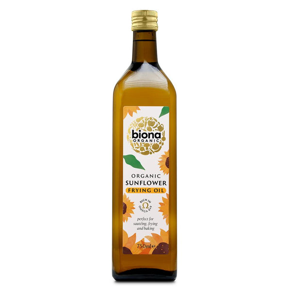 Biona Organic Sunflower Frying Oil 750ml, Biona