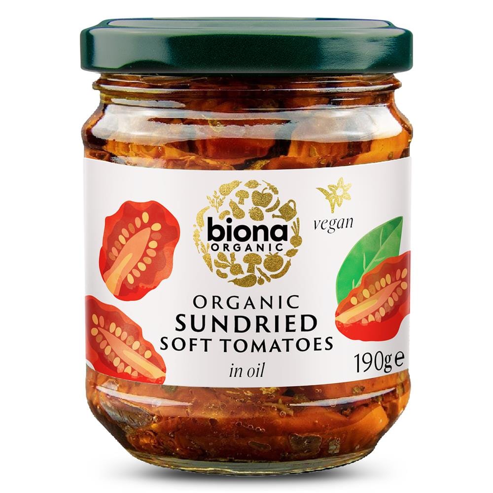 Biona Sundried Soft Tomatoes in Oil Organic 190g, Biona