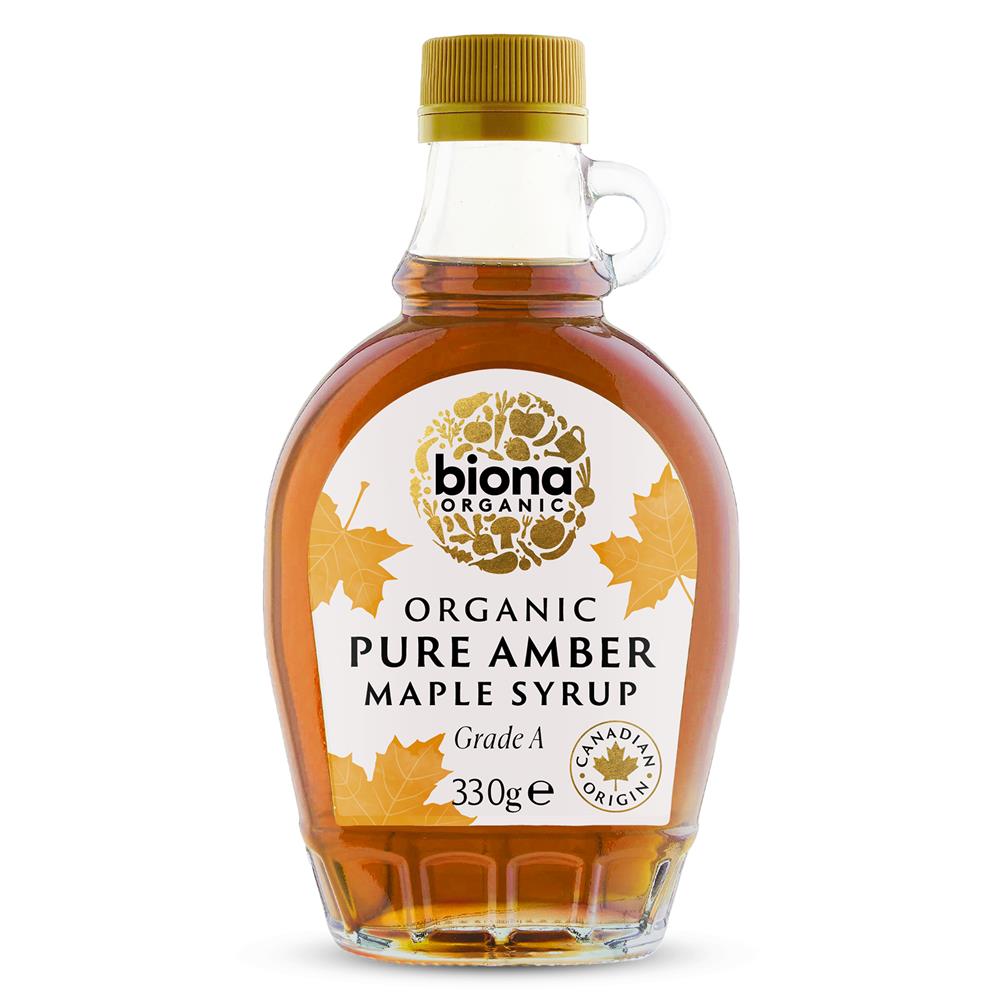 Biona Organic Pure Maple Syrup Amber Grade A 330g, Biona