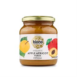 Organic Apple & Apricot Puree - No added sugar 360g, Biona