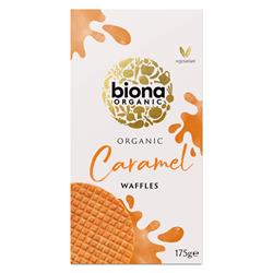 Organic Caramel Syrup Waffles 175g, Biona