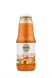 Organic Peach Apricot & Apple Juice 1 Litre, Biona