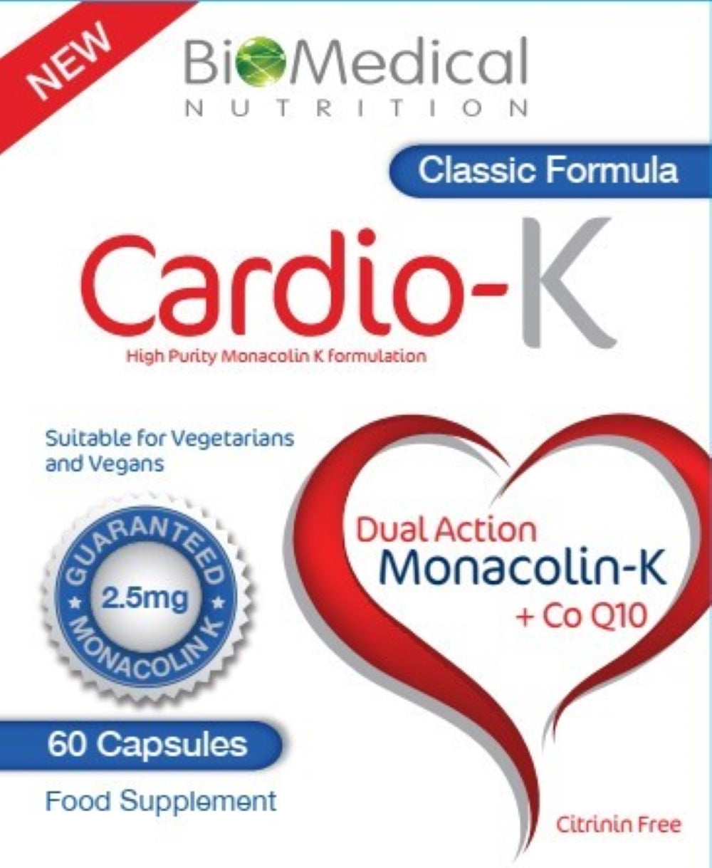 Classic Cardio-K 60 Capsules (2.5mg Monacolin K), Bio Medical