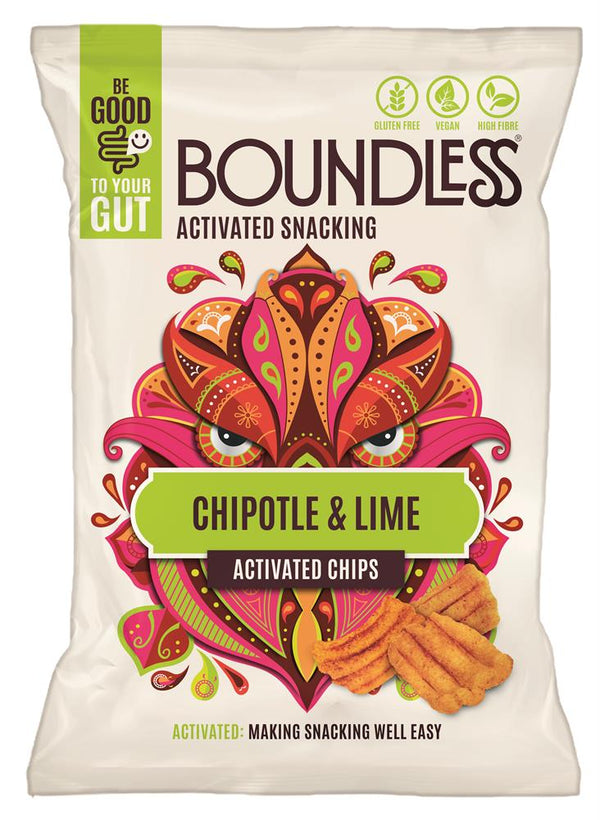 Chipotle & Lime Chips Sharing Bag 80g, Boundless Activated Snacking