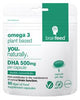 Omega3 Plant-based DHA 500mg 1-a-day | EU Certified Brain Health, Brain Feed