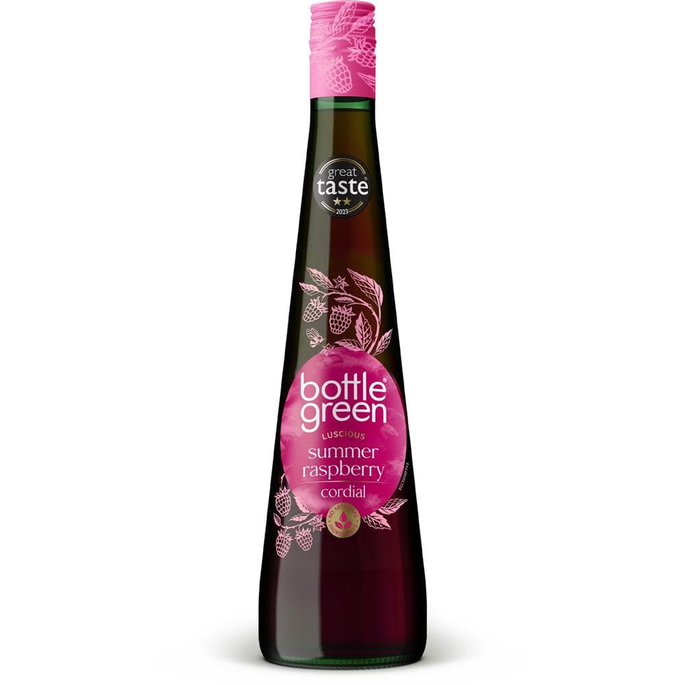 Plump Summer Raspberry Cordial 500ml, Bottle Green