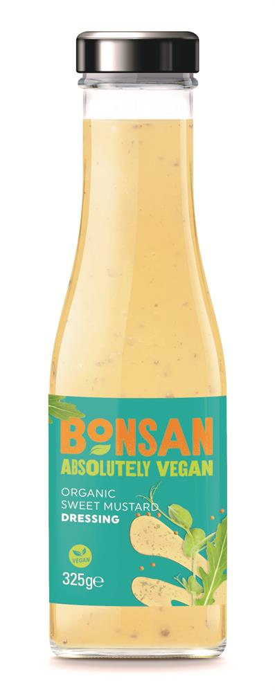 Organic Vegan Sweet Mustard Dressing 310g, Bonsan