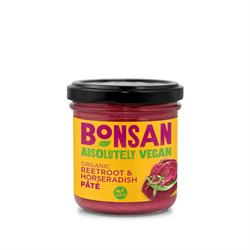 Organic Beetroot Horseradish Pate 130g, Bonsan